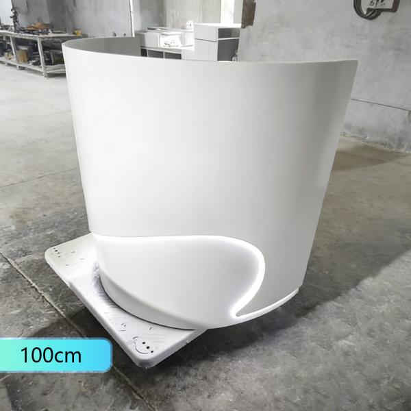 Muxing Empfangstheke Theke geschwungene Tresen Kasse Empfangstresen