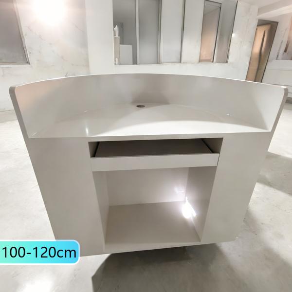 Muxing Empfangstheke Theke geschwungene Tresen Kasse Empfangstresen