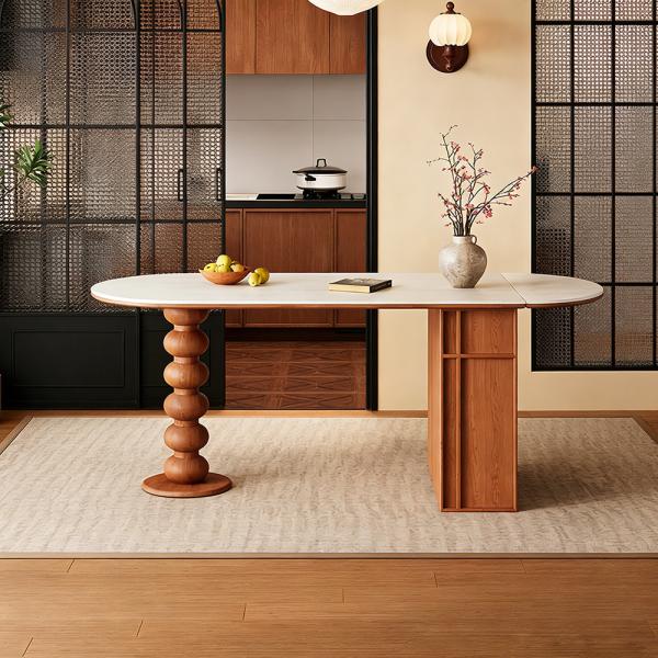 Muxing Esstisch, Tisch, ovaler Esstisch, Familien-Esstisch, Esstisch für mehrere Personen