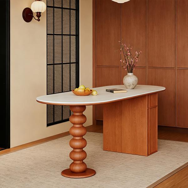 Muxing Esstisch, Tisch, ovaler Esstisch, Familien-Esstisch, Esstisch für mehrere Personen