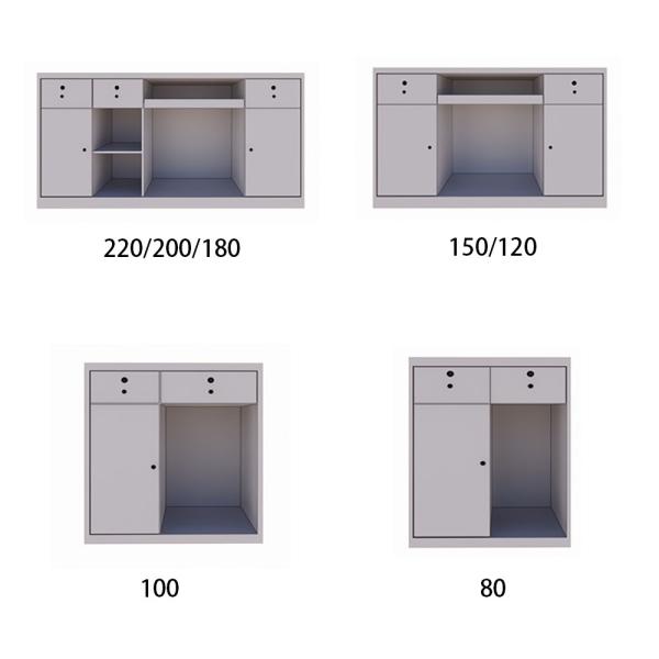 Muxing Bartheke, Kassentheke, Edelstahl-Bartheke, Metall-Bartheke, minimalistische Metall-Bartheke