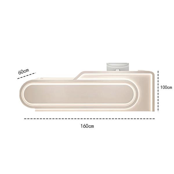 Muxing Bartheke, Theke, Empfangstheke, Geometrische Bartheke, Theke für Bekleidungsgeschäft, Bartheke für Schönheitskliniken