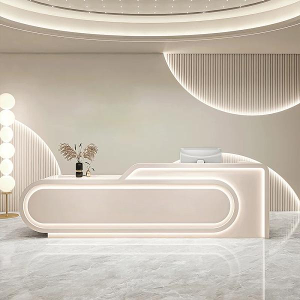 Muxing Bartheke, Theke, Empfangstheke, Geometrische Bartheke, Theke für Bekleidungsgeschäft, Bartheke für Schönheitskliniken