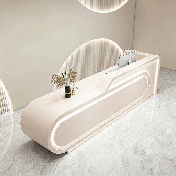 Muxing Bartheke, Theke, Empfangstheke, Geometrische Bartheke, Theke für Bekleidungsgeschäft, Bartheke für Schönheitskliniken