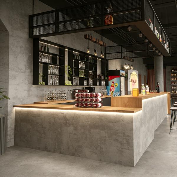 Muxing Empfangstheke, Bartheke, Kassentheke, Kaffeetheke, Empfangstresen, gewerbliche Bartheke, Ecktheke