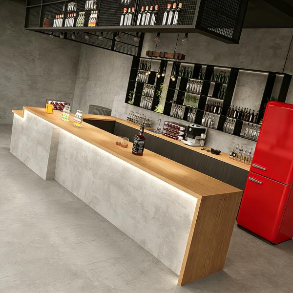 Muxing Empfangstheke, Bartheke, Kassentheke, Kaffeetheke, Empfangstresen, gewerbliche Bartheke, Ecktheke