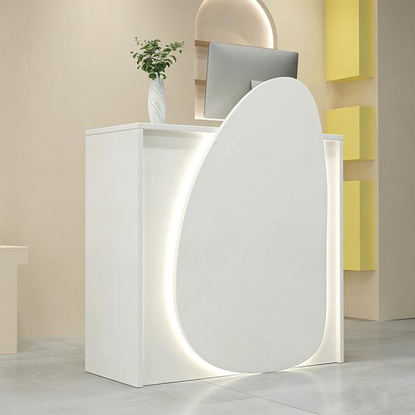 Muxing Bar Theke, Tresen, Empfangstheke, Bar Theke mit Runddesign, Kassentheke, kleine Bar Theke