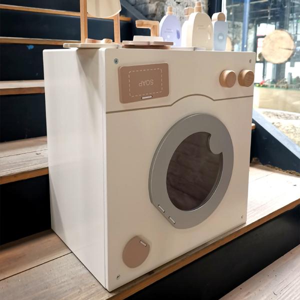 Muxing Kinderspielhaus Holzspielzeug Simulation Waschmaschine