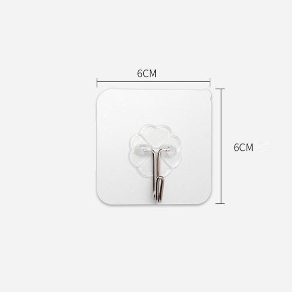 360Home Wandhaken Haken selbstklebend 10 Stck. nicht schmierend
