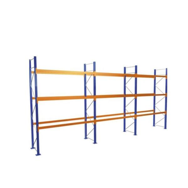 Großhandel B2B Palettenregal Startset Grundmodul mit 4 Ebenen 3 Felder á 2700mm für Paletten bis 730 kg Tragkraft 8390 kg