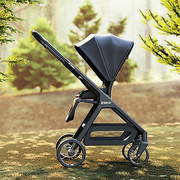 Großhandel B2B Kinderwagen + Babytragetasche 2 in 1 Zusammen klappbar mobil