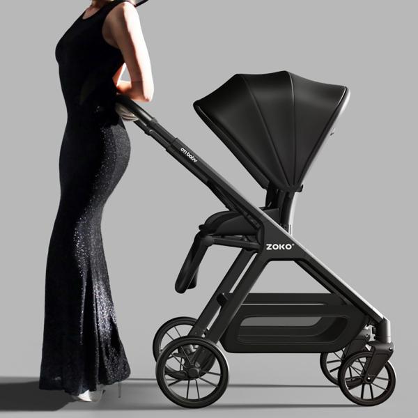 Großhandel B2B Kinderwagen + Babytragetasche 2 in 1 Zusammen klappbar mobil