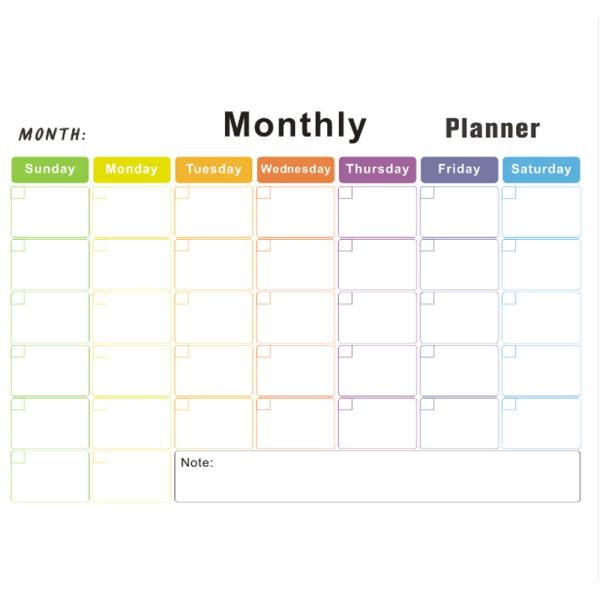 Großhandel B2B Monatsplaner Kühlschrank magnetisch Whiteboard löschbar