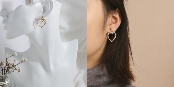 Großhandel B2B Koreanische lange Spiralperlen-Ohrclips Ohrklemmen EJ14