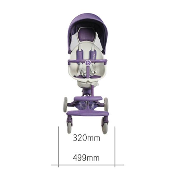 360Home Zusammenklappbarer Kinderwagen 1 in 2 Sitz- und Liege 【V18PLUS】Lila