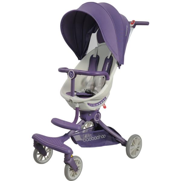 360Home Zusammenklappbarer Kinderwagen 1 in 2 Sitz- und Liege 【V18PLUS】Lila