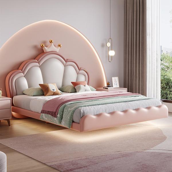 360Home Kinderzimmer Schwebebett Kinderbett Prinzessin Krone Design