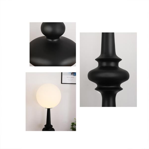 360Home Vintage Orb Stehlampe Warme Umgebungsbeleuchtung lampe schwarz
