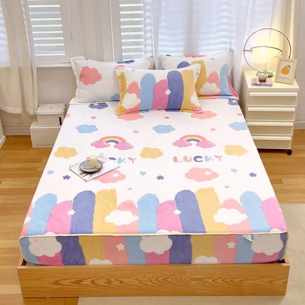 Großhandel B2B  Fleece Spannbetttuch Kinder kuschelig Bettlaken Spannbettlaken  rosa