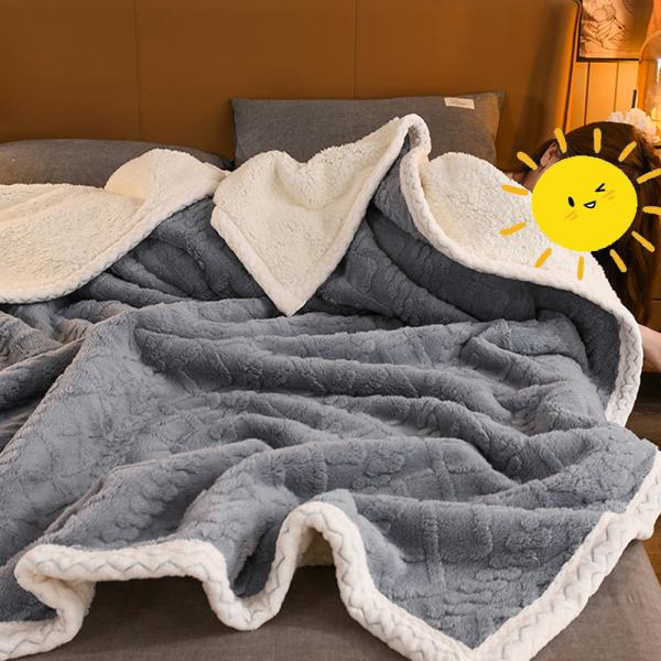 Großhandel B2B  Herbst und Winter verdickte warme bettdecke Graublau