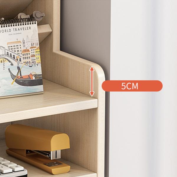360Home Kleiner Regal Bürobedarf für schreibtisch Lagerung Eiche