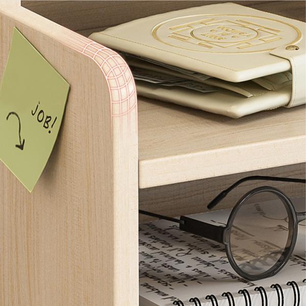 360Home Kleiner Regal Bürobedarf für schreibtisch Lagerung Eiche