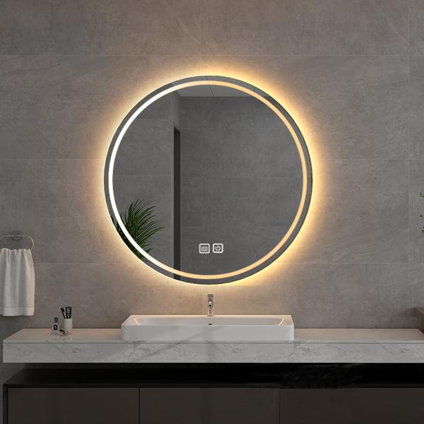360Home LED-Spiegel  Badezimmer Spiegel  Smart Spiegel Anti-Beschlag Spiegel Touch-Control Spiegel