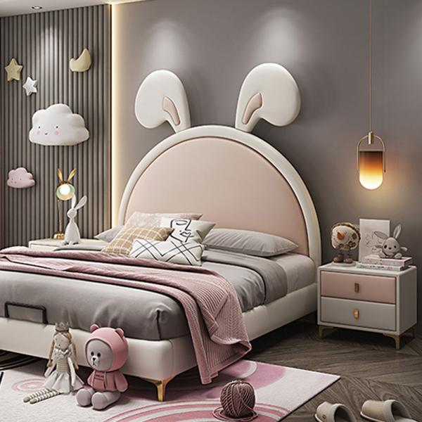 360Home Kinderbett Mädchen prinzessin bett Einzelbett Kreatives Kaninchenbett
