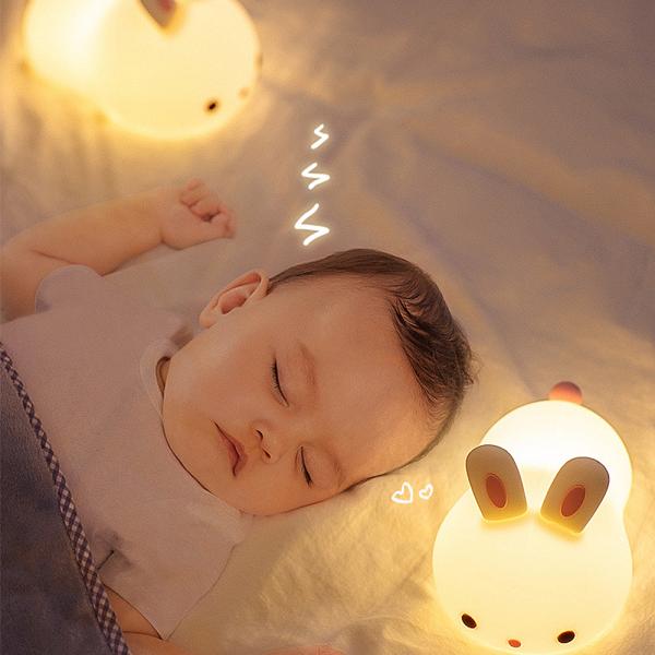 360Home Kaninchen wiederaufladbare Silikonlampe für das Bett