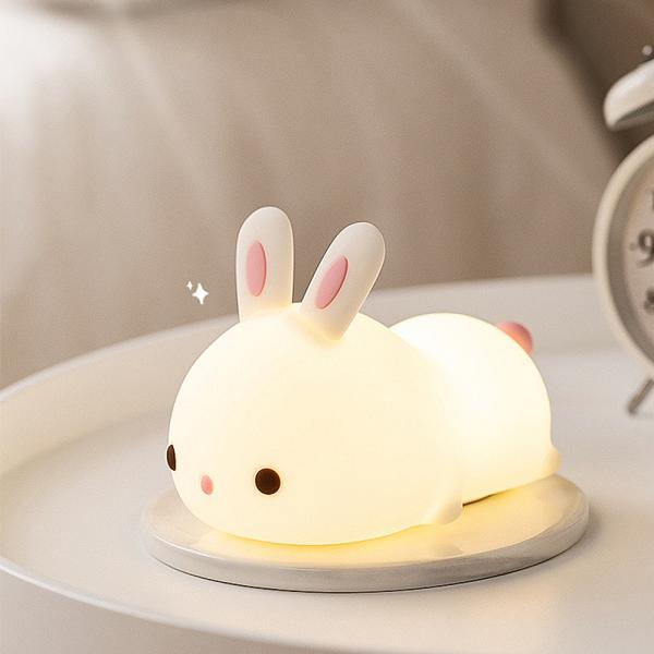 360Home Kaninchen wiederaufladbare Silikonlampe für das Bett