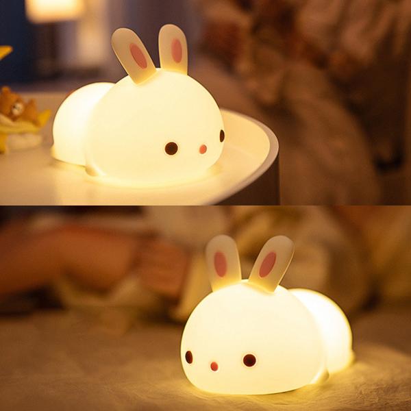 360Home Kaninchen wiederaufladbare Silikonlampe für das Bett