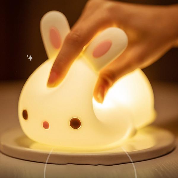 360Home Kaninchen wiederaufladbare Silikonlampe für das Bett