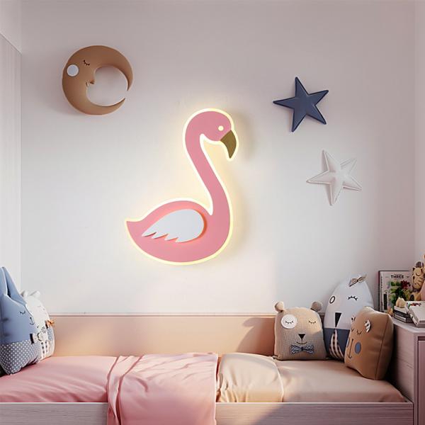 Großhandel B2B Rosa Flamingo Schlafzimmer Wandleuchte Nachtlicht