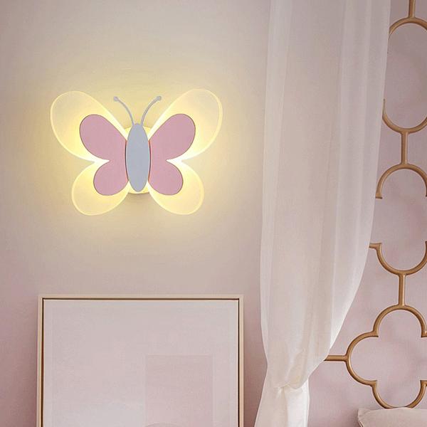 360Home Kinderzimmer Cartoon Schmetterling Wandleuchte Nachtlicht