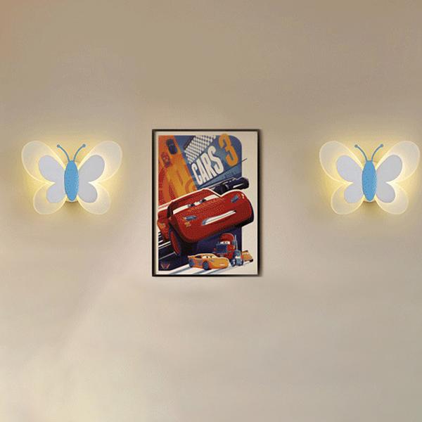 360Home Kinderzimmer Cartoon Schmetterling Wandleuchte Nachtlicht