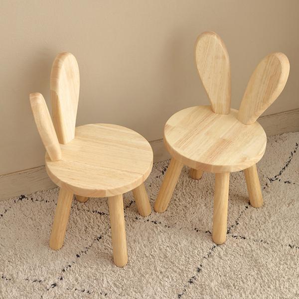 MuXing Kinderstuhl mit Rückenlehne – Kinderhocker, Stuhl für Kleinkinder, Niedriger Hocker, für Kinderzimmer & Vorschule Holzfarbe L26*H45cm