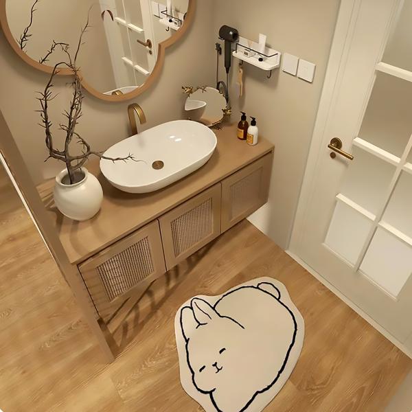 MuXing Waschbecken, Waschtisch mit Aufsatzbecken, Badezimmermöbel, Wandhängender Badschrank, Maßgeschneidertes Waschtisch Braun L120xB55xH45cm /KFSC120/