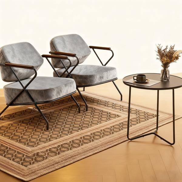 MuXing Einzelstuhl für Wohnzimmer, Lazy Chair, Loungesessel, Relaxstuhl, Komfortabler Sessel, Lesesessel, Stuhl Grau L73*B68*H83cm【ZH-8156】