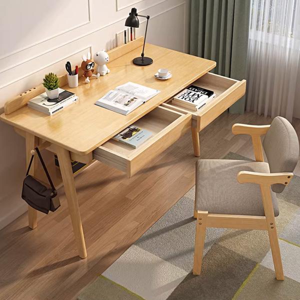 MuXing Schreibtisch, Moderner Computertisch für Büro & Zuhause, Stabiler Arbeitstisch, PC-Tisch Office, Laptop Tisch, Bürotisch