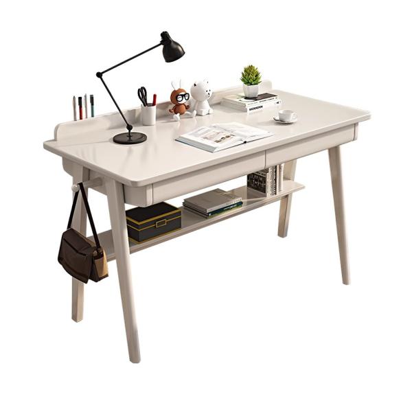 MuXing Schreibtisch, Moderner Computertisch für Büro & Zuhause, Stabiler Arbeitstisch, PC-Tisch Office, Laptop Tisch, Bürotisch