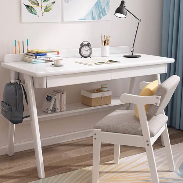MuXing Schreibtisch, Moderner Computertisch für Büro & Zuhause, Stabiler Arbeitstisch, PC-Tisch Office, Laptop Tisch, Bürotisch