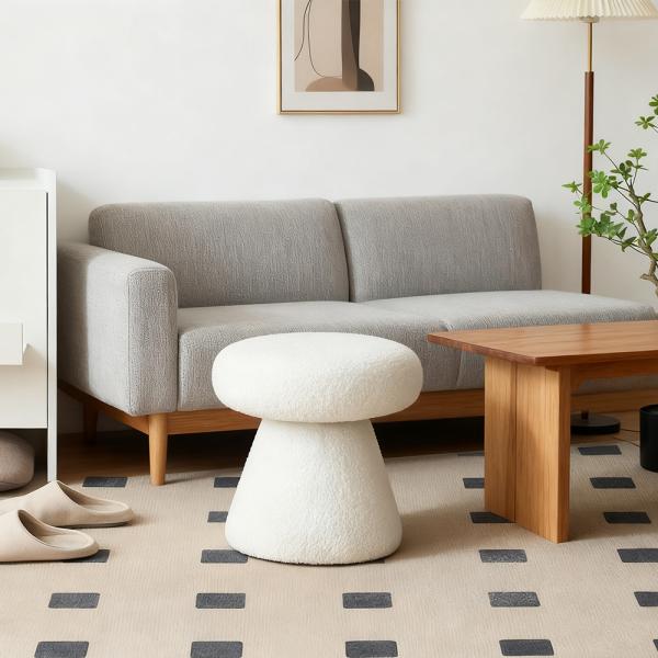 Muxing Wechselbank für Schuhe, Wohnzimmer Hocker, Sofahocker, Schuhhocker, Fußbank, Fußschemel, Betthocker