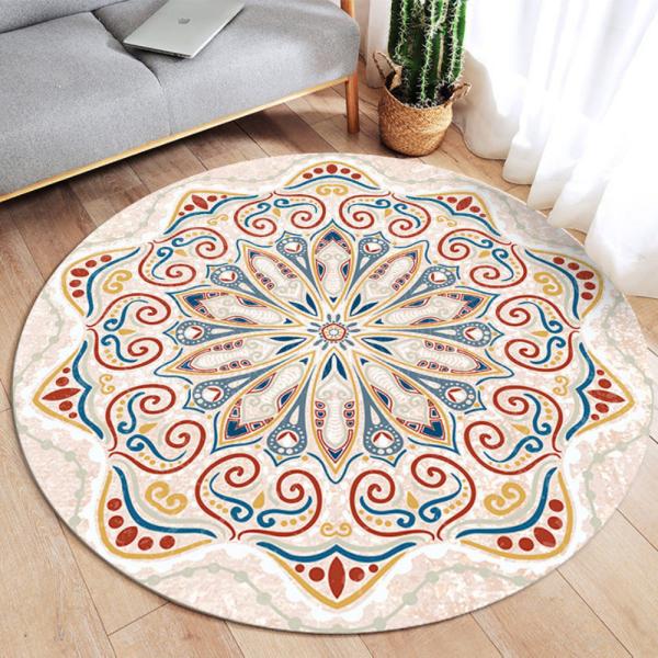 Großhandel B2B Mandaler Wohnzimmerteppich Kinderschlafzimmer  Teppich Matte beige
