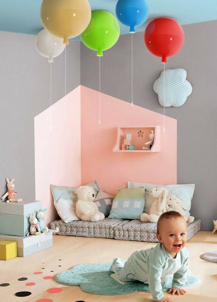 Kinderlampe Dekolampe Ballonlampe Ballon schön bunt Kinderzimmer