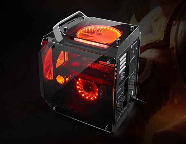 Glasseite Glasscheibe Gaming Pc Gehäuse Computer LED Fan