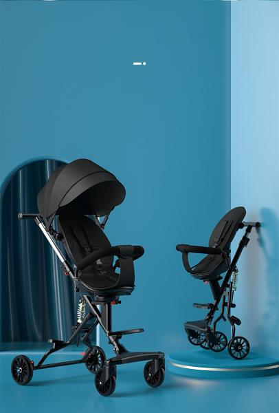 Muxing - 360Home Babywagen Kinderwagen platzsparend sitz abnehmbar