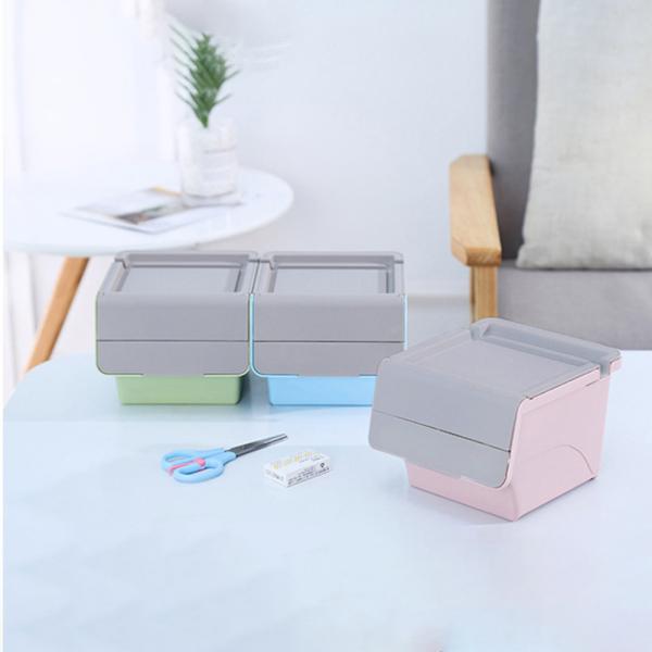 Muxing - Office Stuff Stackable Table Storage Box Lockable Basket Toy Box Muxing - Office Stuff Stackable Table Storage Box Lockable Basket Toy Box