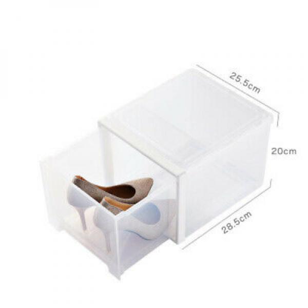 Schuhboxen transparent stapelbar Schuhaufbewahrung Box