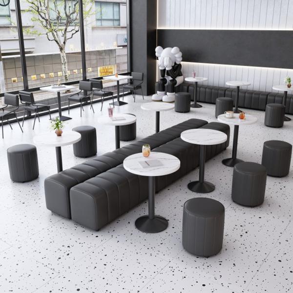MuXing Polstersessel, Restaurantstuhl, Caféstuhl, Lounge-Sessel, Modernes Design mit vertikalen Steppmuster, Komfortable Polsterung