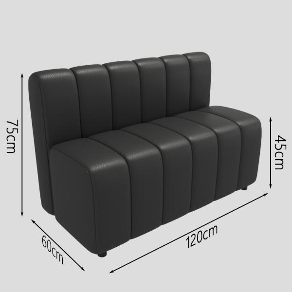 MuXing Polstersessel, Restaurantstuhl, Caféstuhl, Lounge-Sessel, Modernes Design mit vertikalen Steppmuster, Komfortable Polsterung